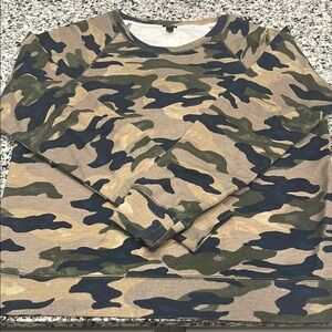 Camo Print Sweatshirt
